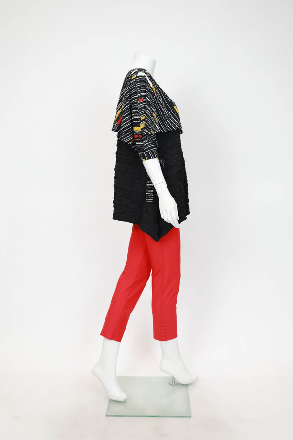 IC COLLECTION Top - 7018T - BLACK