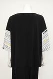 IC COLLECTION Top - 7020T - BLACK AND WHITE