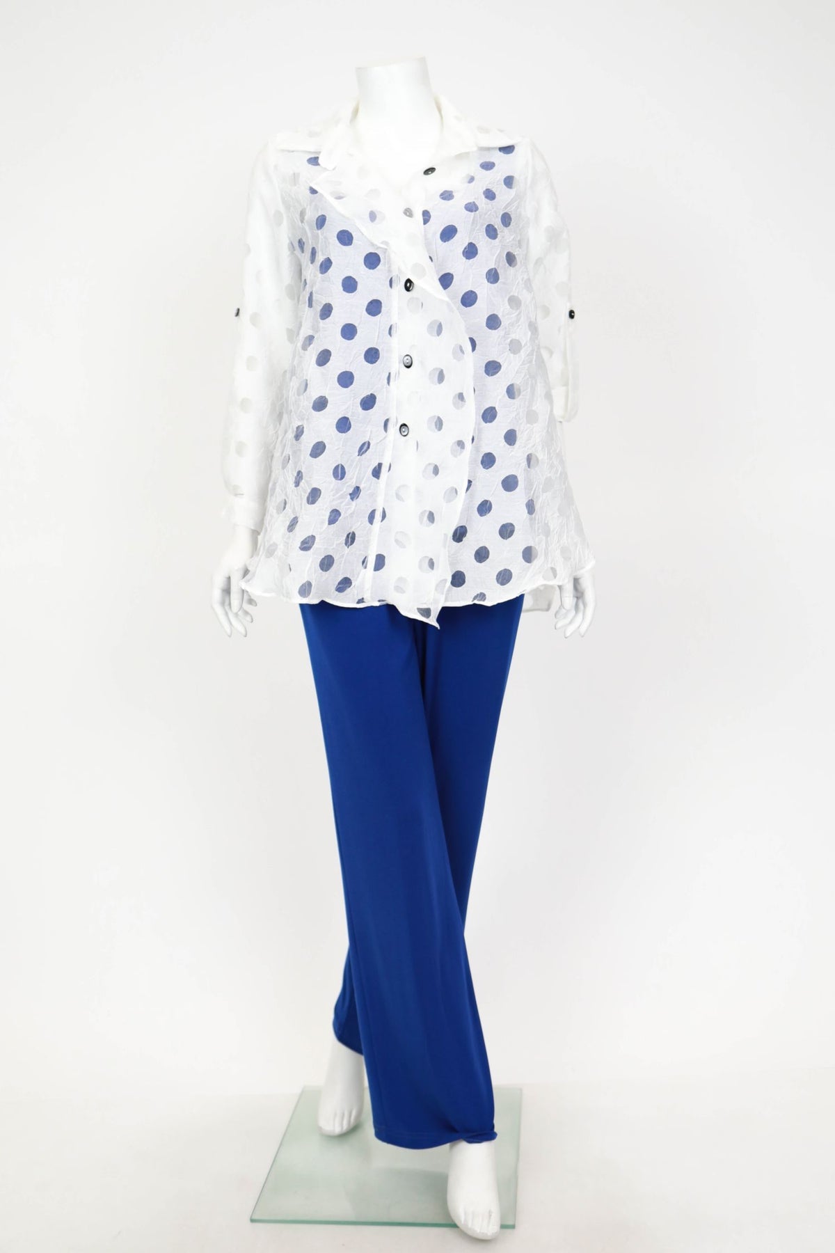 IC COLLECTION Blouse - 7024B - WHITE