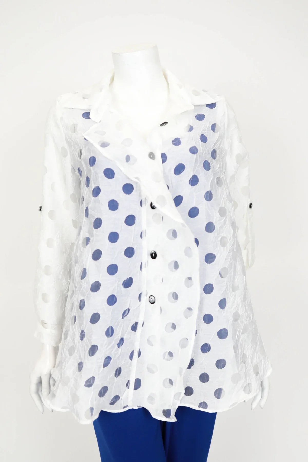 IC COLLECTION Blouse - 7024B - WHITE