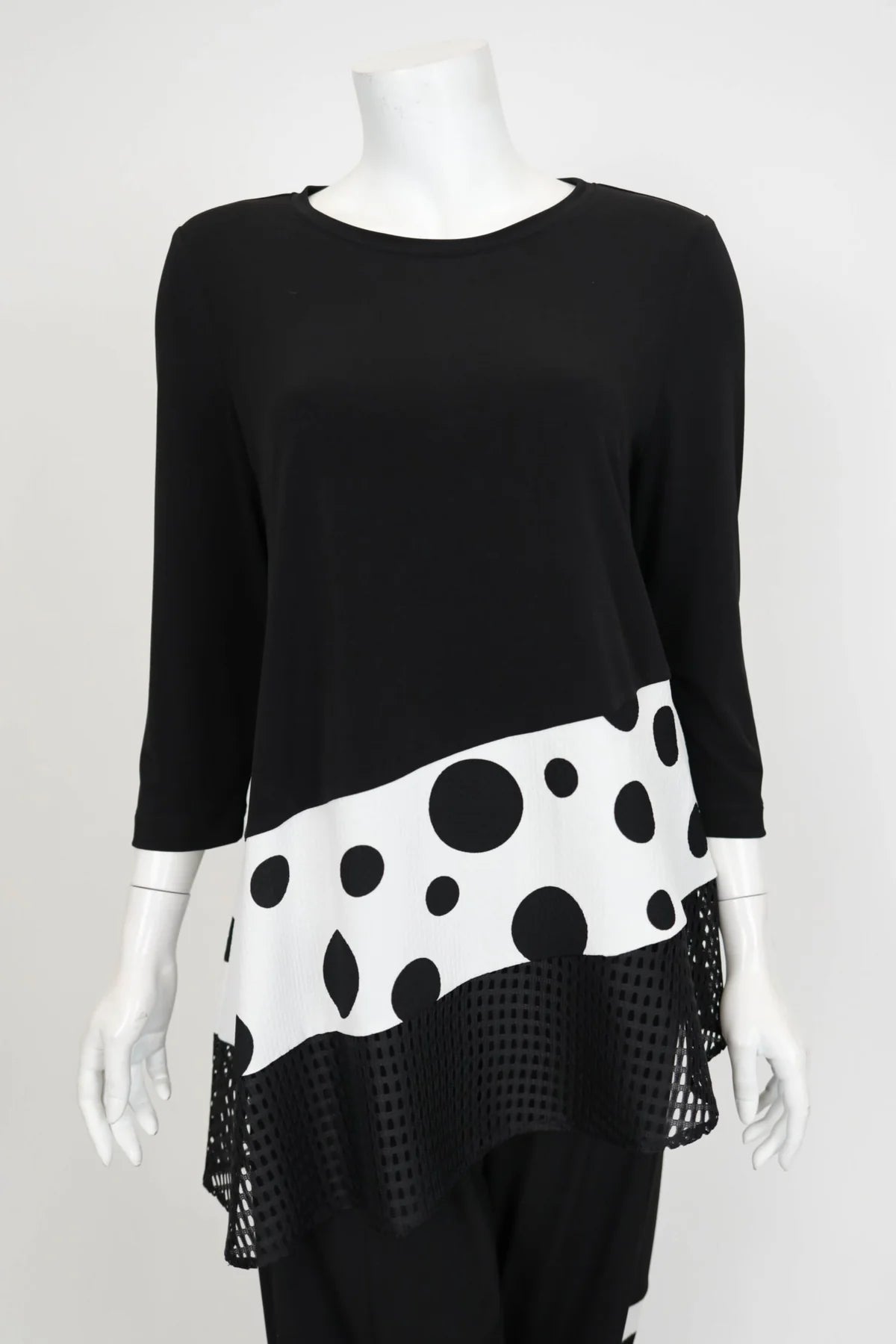 IC COLLECTION Top - 7025T - BLACK