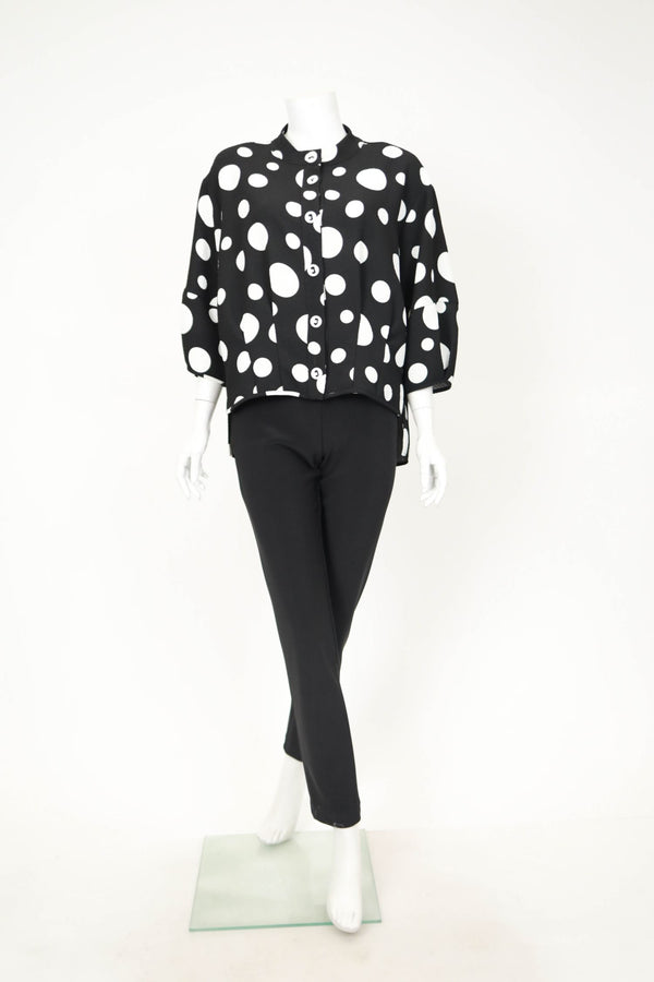 IC COLLECTION Blouse - 7027B - BLACK