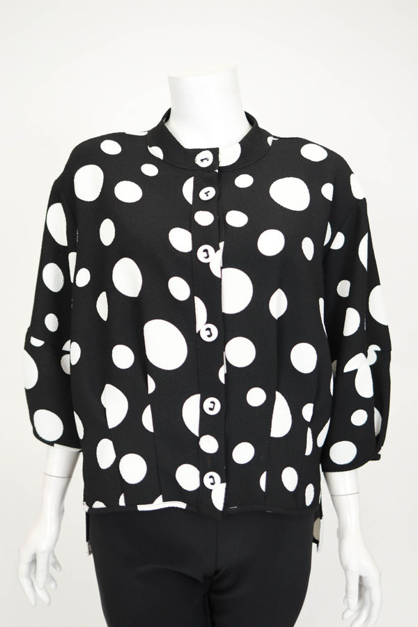 IC COLLECTION Blouse - 7027B - BLACK