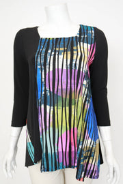 IC COLLECTION Top - 7058T - BLACK