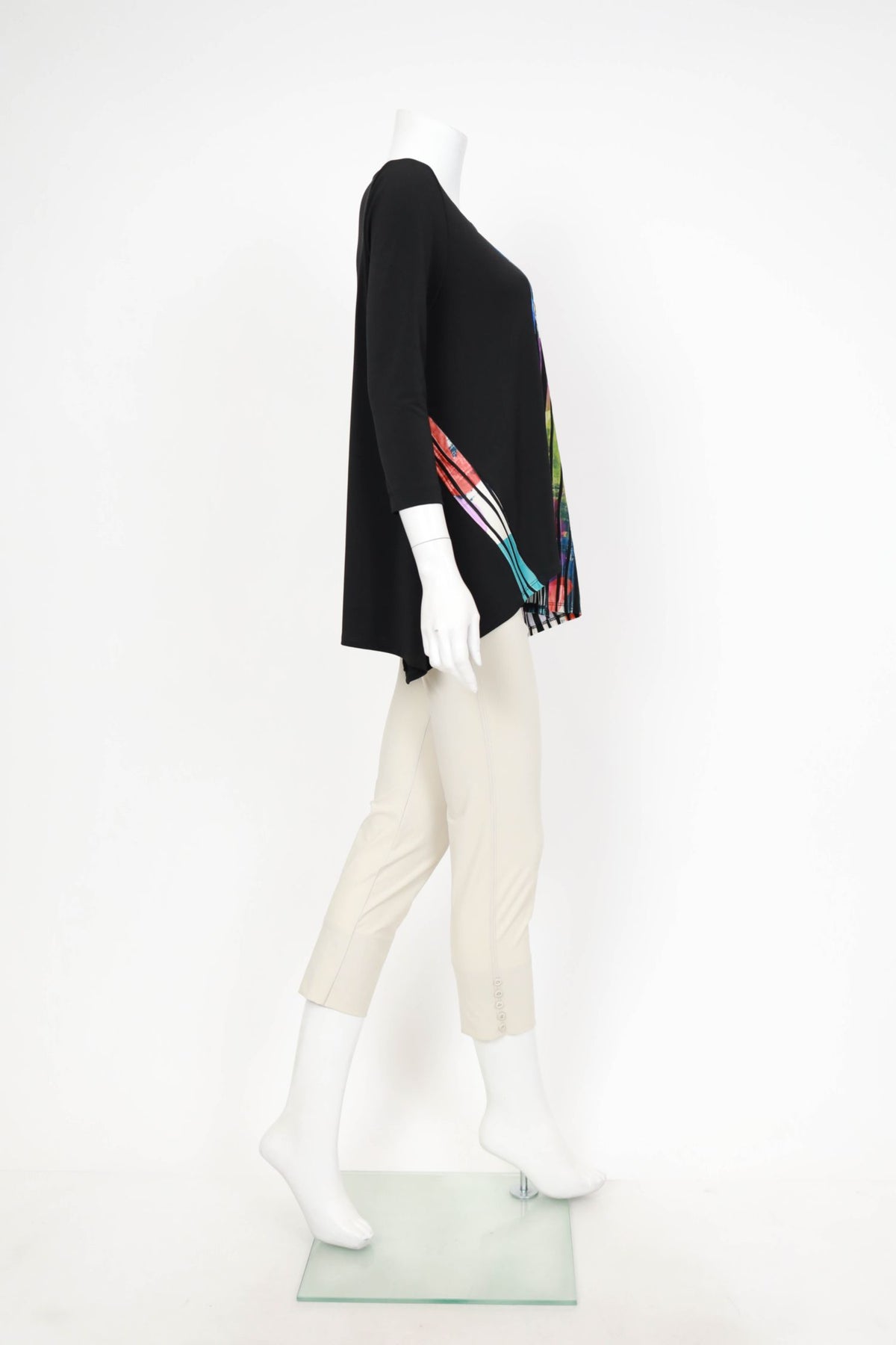 IC COLLECTION Top - 7058T - BLACK