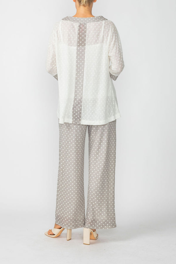 IC COLLECTION Top - 7074T - OFF-WHITE