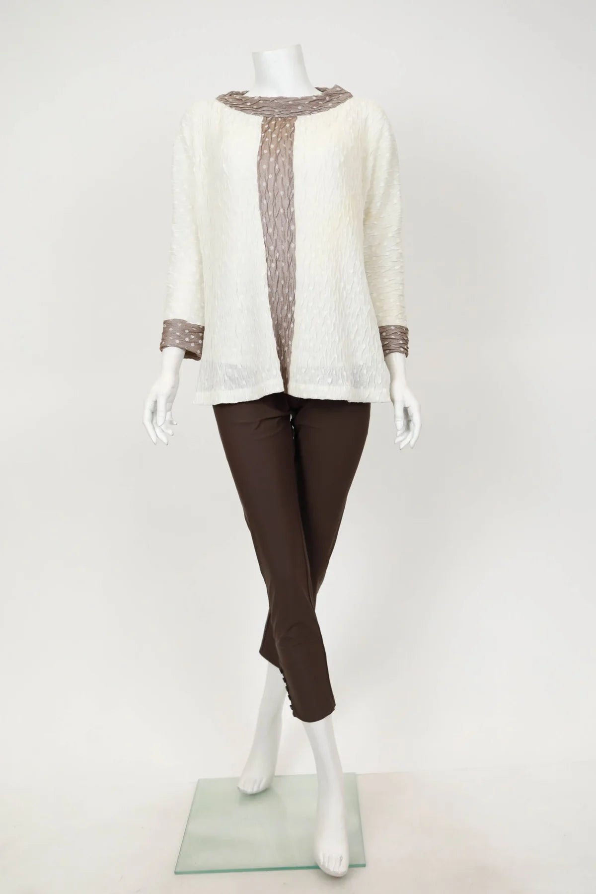 IC COLLECTION Top - 7074T - OFF-WHITE