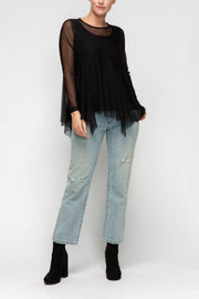 IC COLLECTION Top - 7105T - BLACK