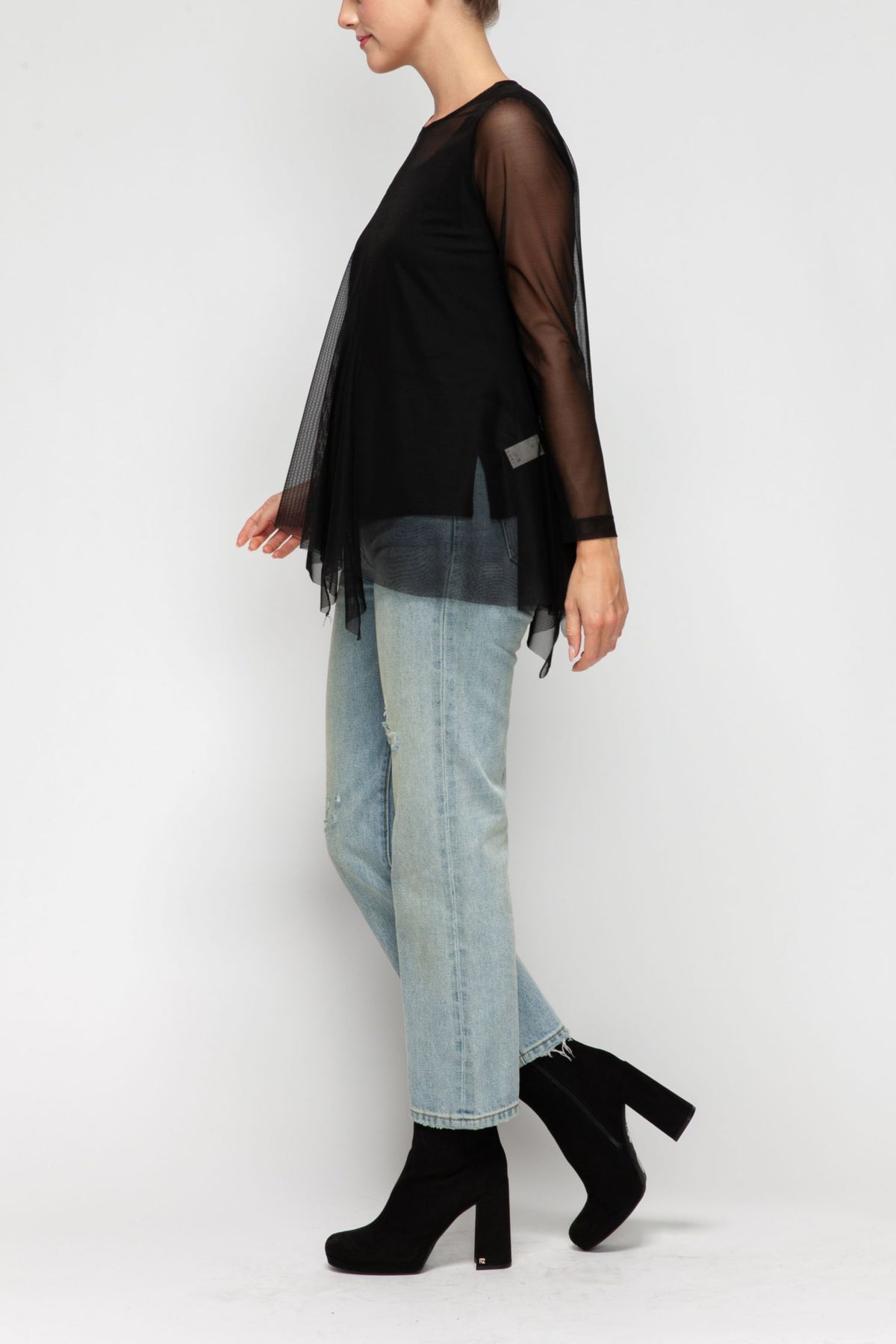IC COLLECTION Top - 7105T - BLACK