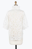 DAMEE FLORAL LACE BLOUSE - 7122-WHT