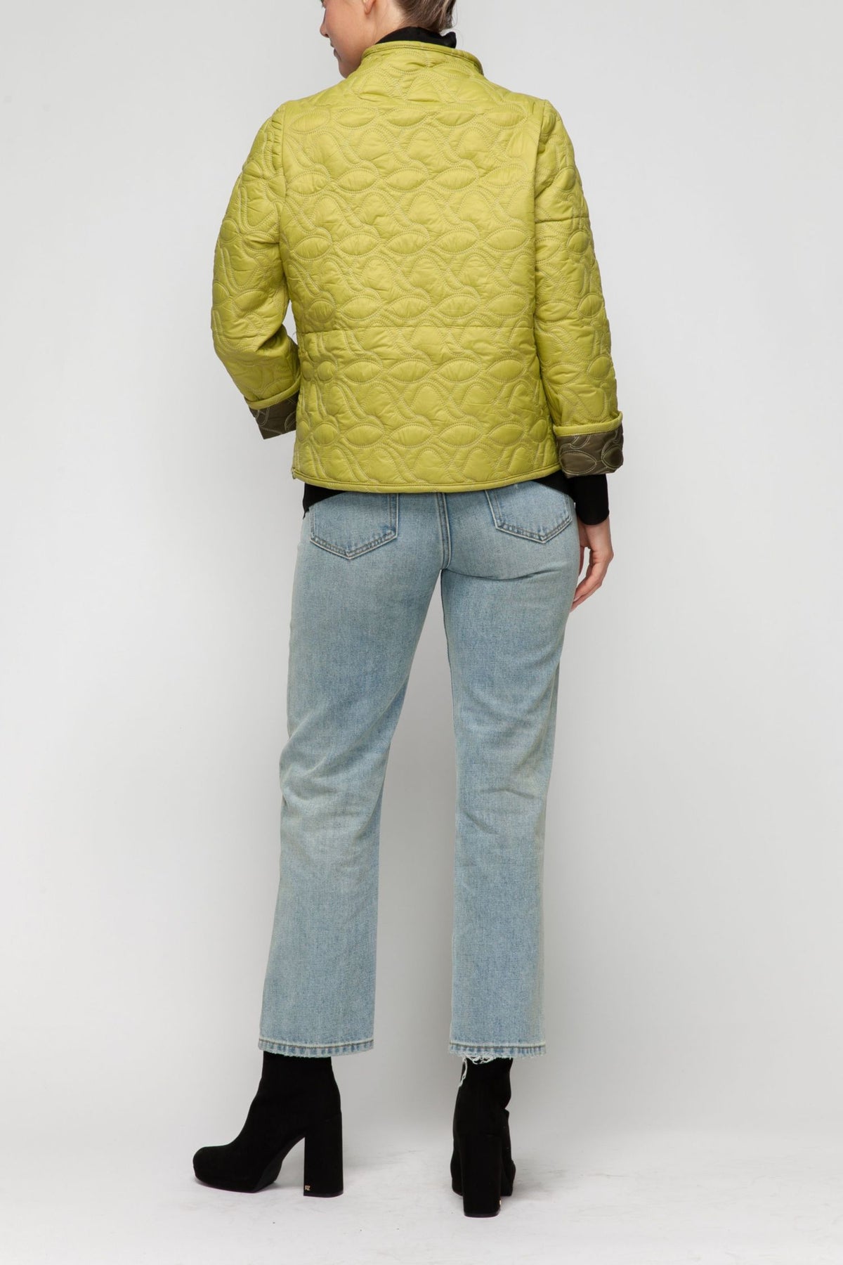 IC COLLECTION Jacket - 7123J - OLIVE and LIME