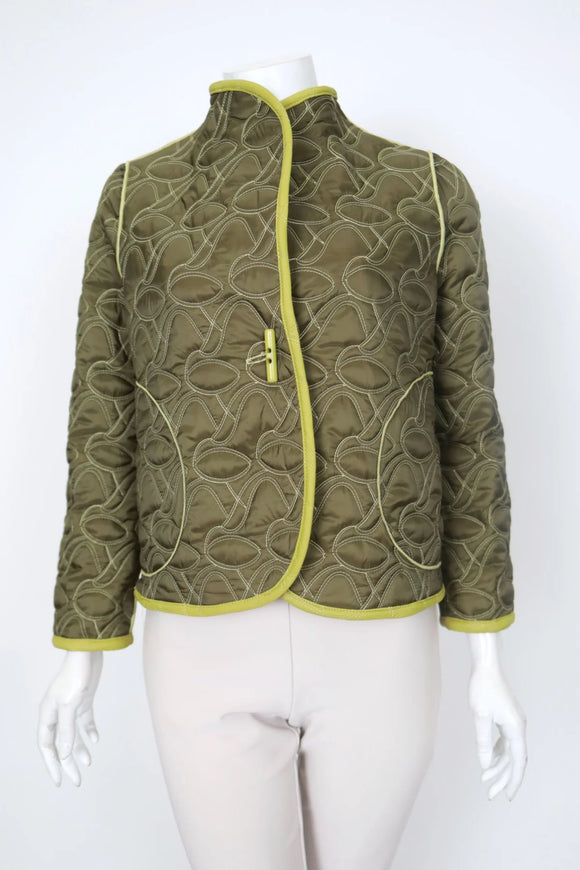 IC COLLECTION Jacket- 7123J - OLIVE AND LIME