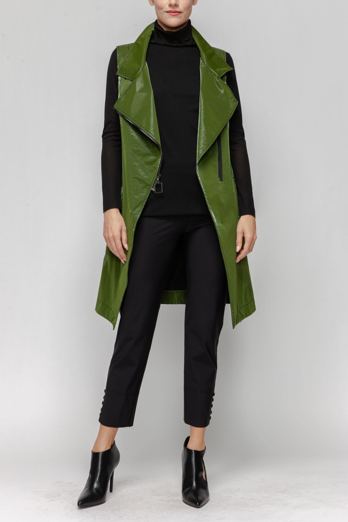 IC COLLECTION Vest - 7126V - OLIVE