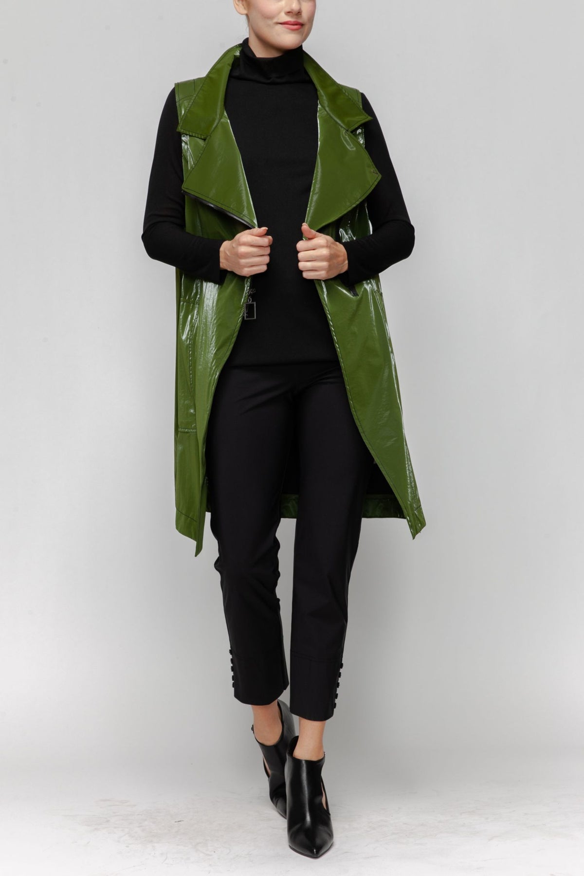 IC COLLECTION Vest - 7126V - OLIVE