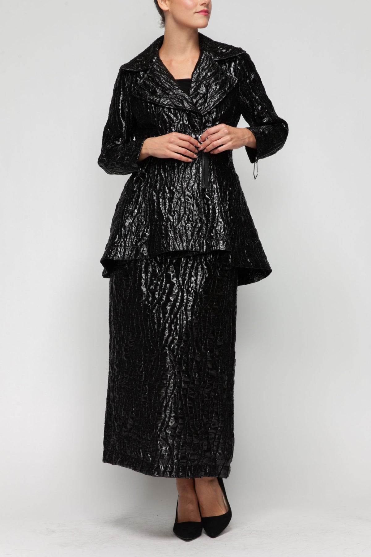 IC COLLECTION Jacket - 7127J - BLACK
