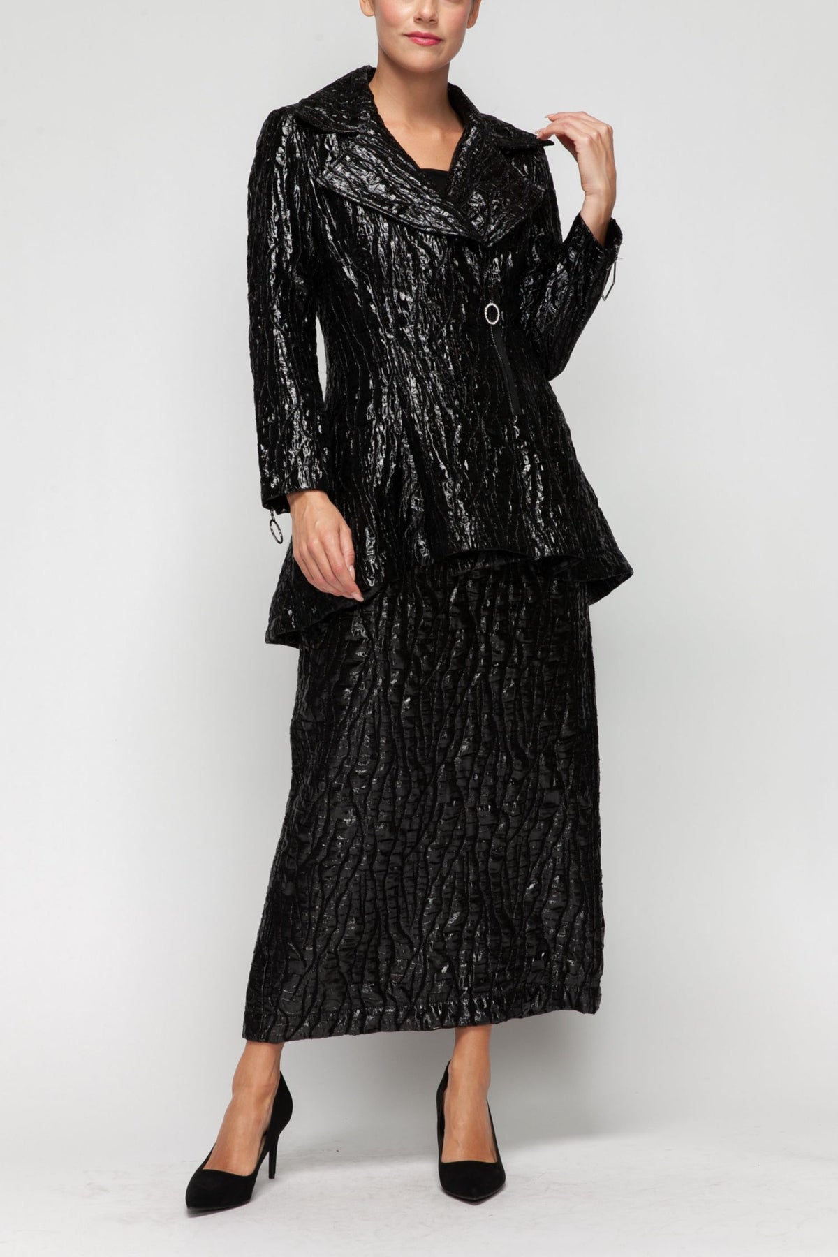 IC COLLECTION Jacket - 7127J - BLACK