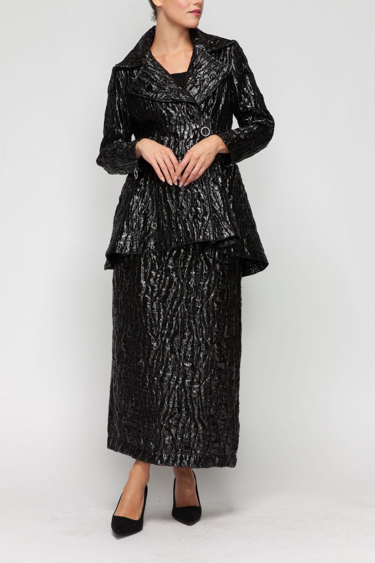 IC COLLECTION Jacket - 7127J - BLACK