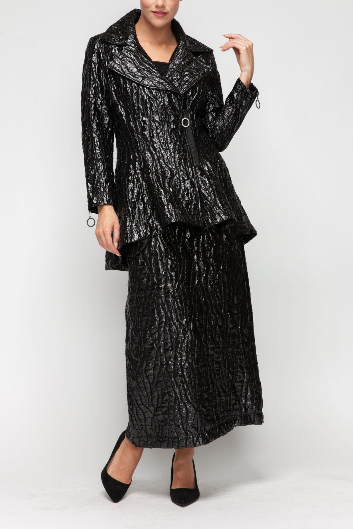 IC COLLECTION Jacket - 7127J - BLACK