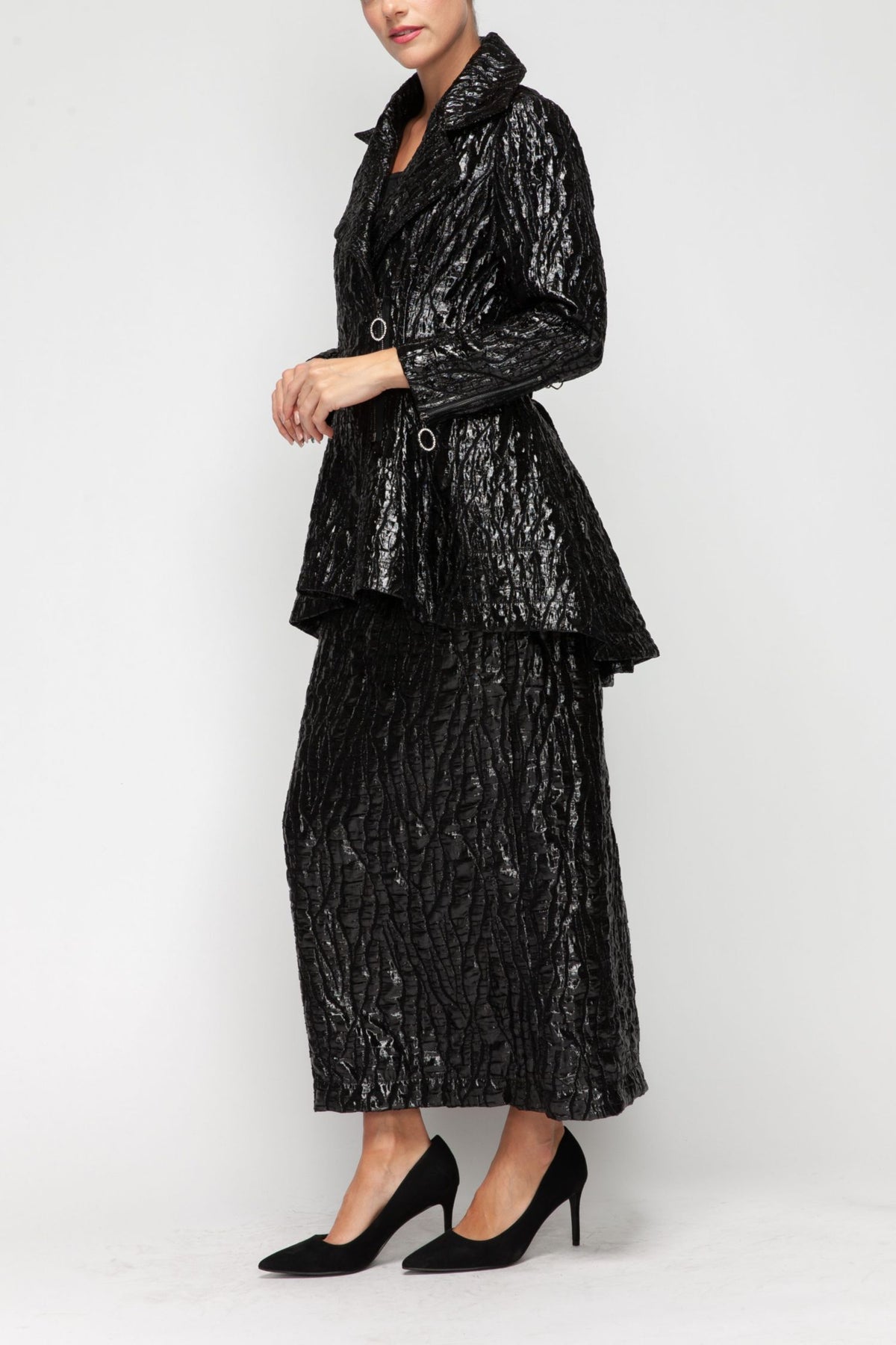 IC COLLECTION Jacket - 7127J - BLACK