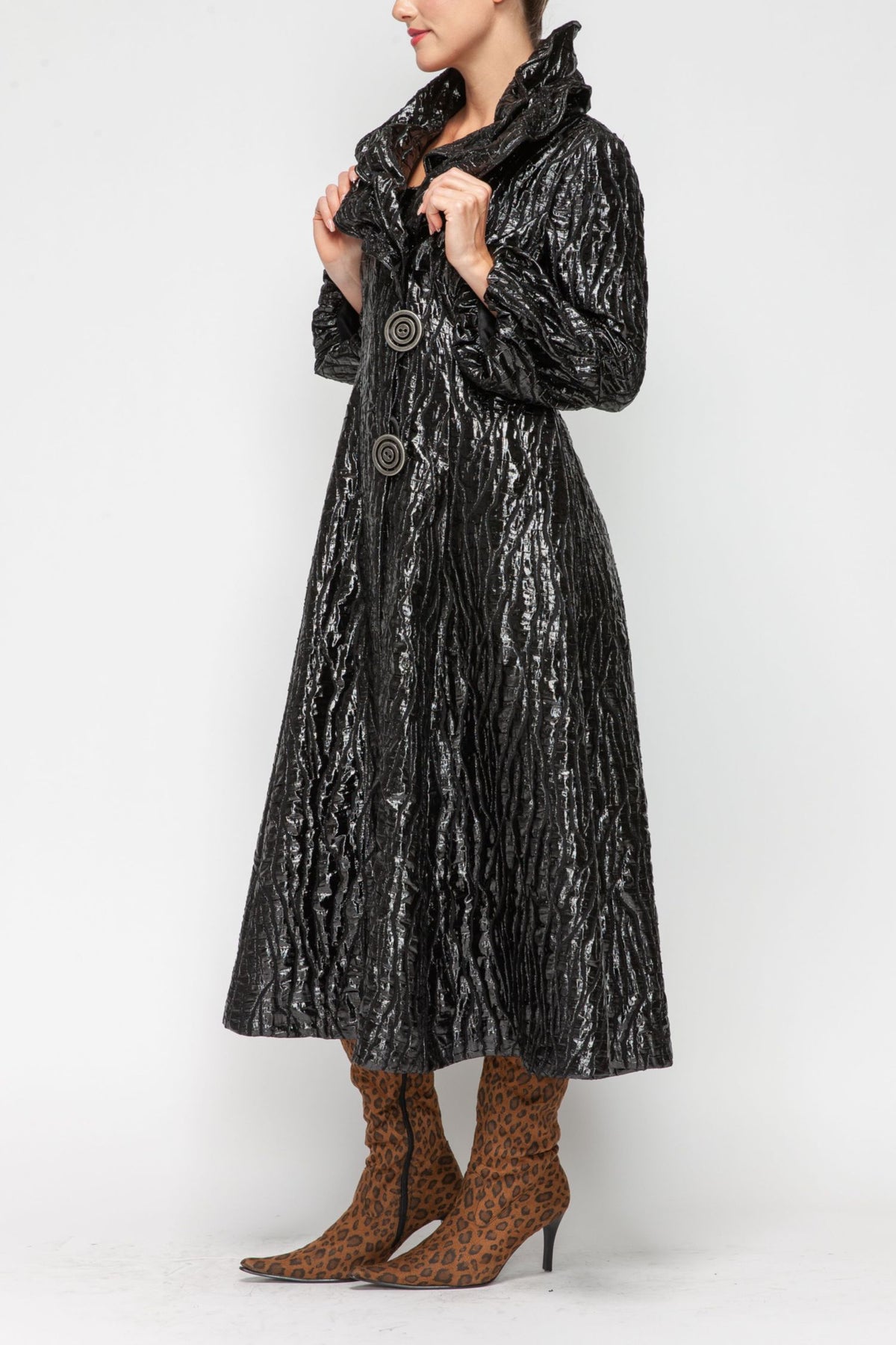 IC COLLECTION Jacket - 7128J - BLACK
