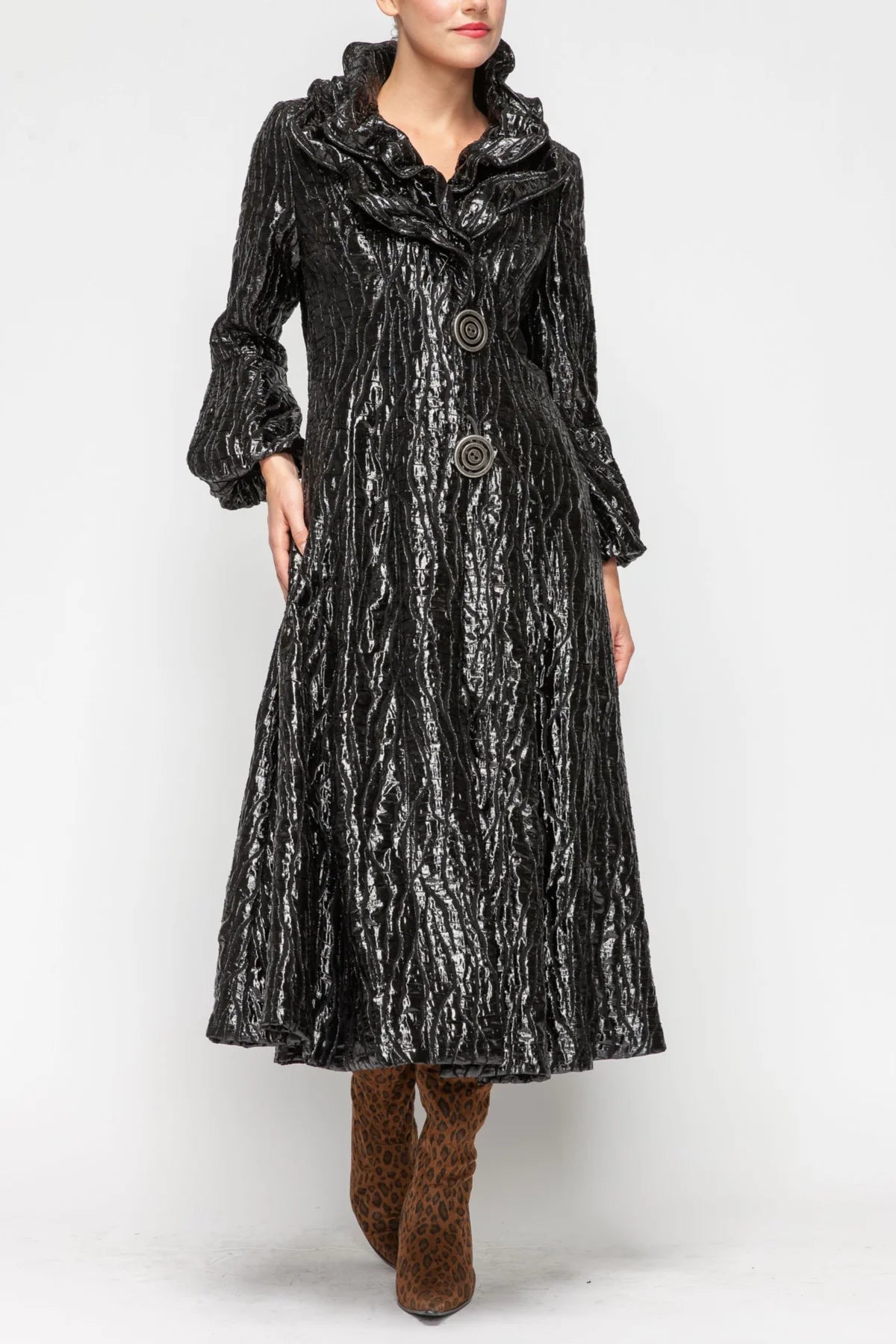IC COLLECTION Jacket - 7128J - BLACK