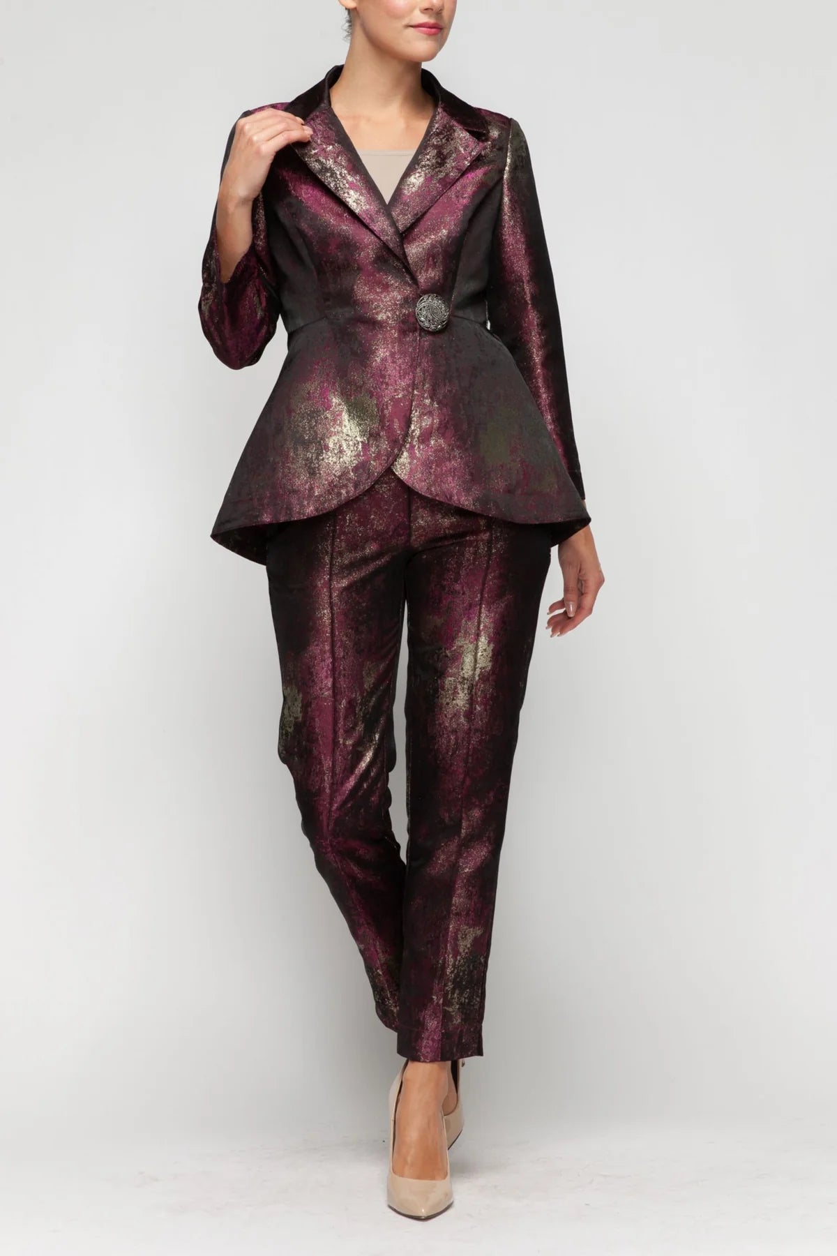 IC COLLECTION Jacket - 7131J - WINE