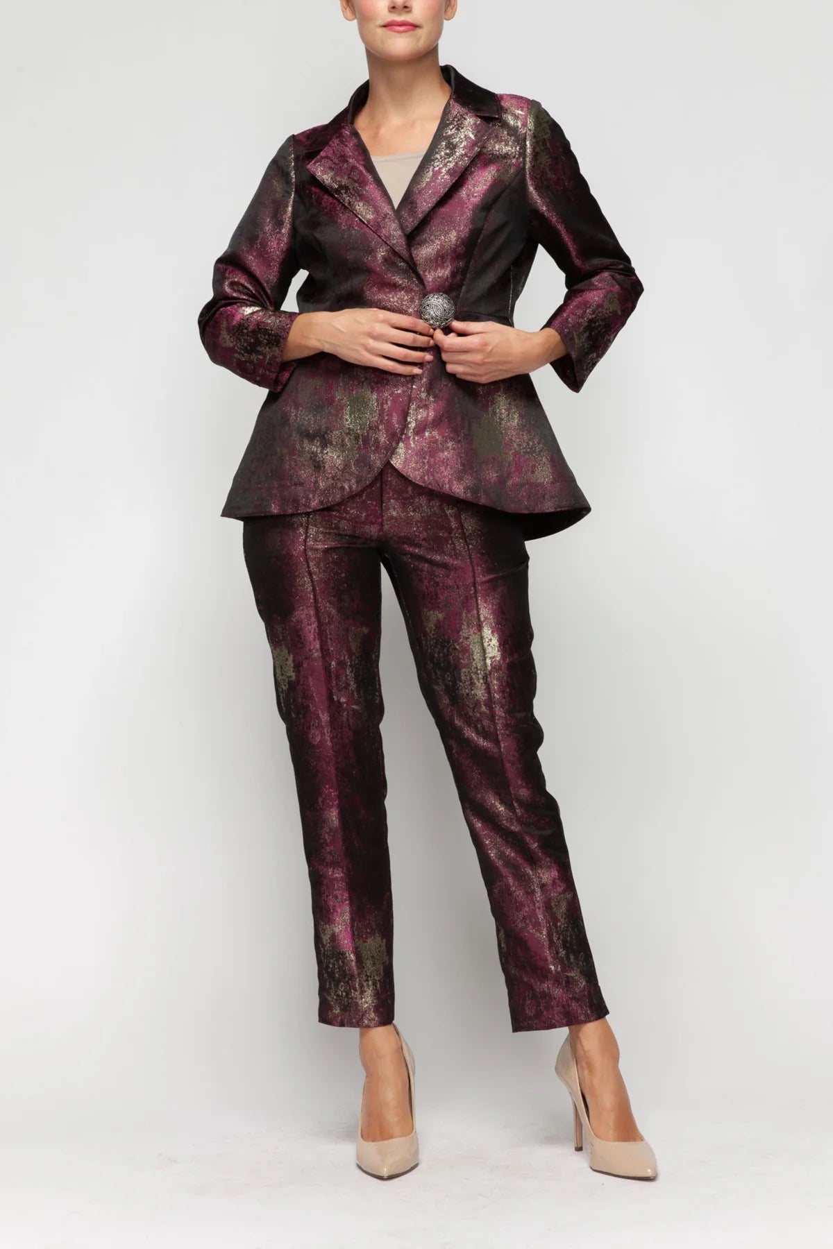 IC COLLECTION Jacket - 7131J - WINE