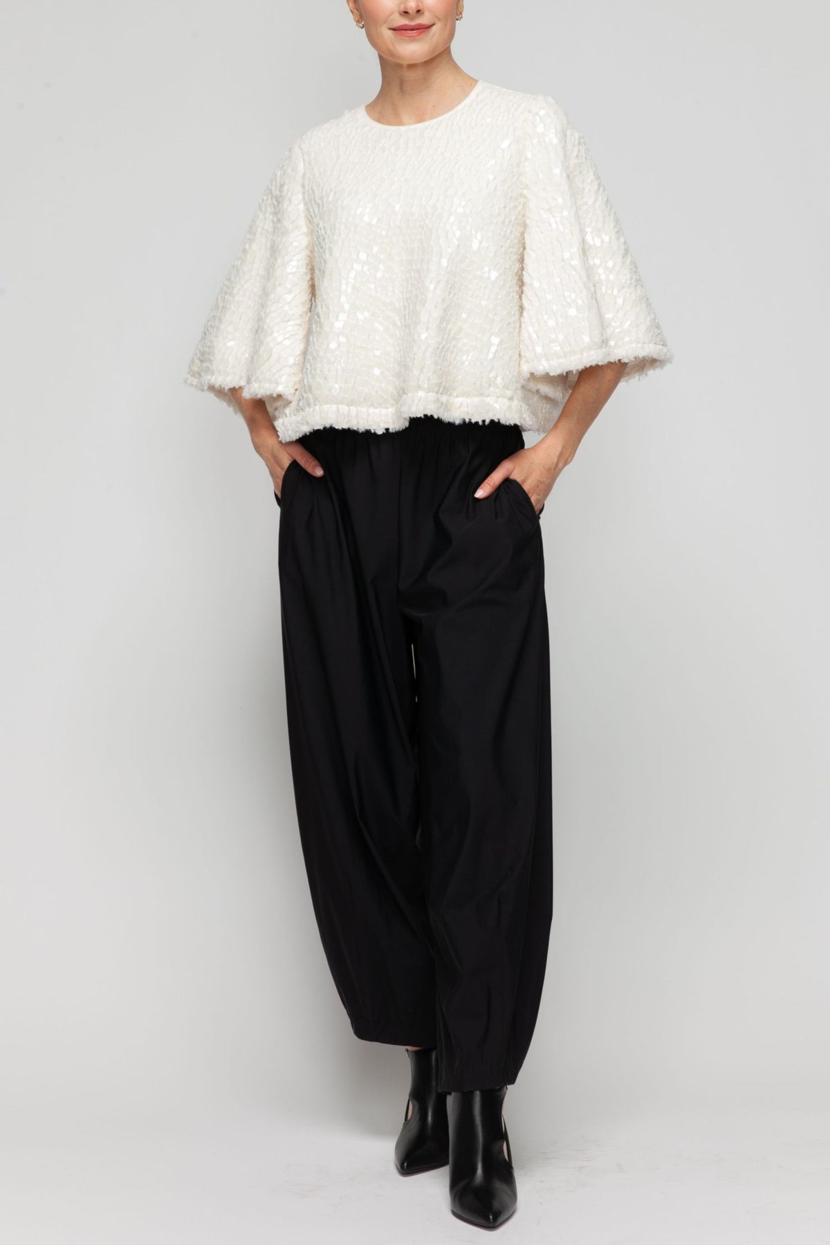 IC COLLECTION Top - 7138T - WHITE