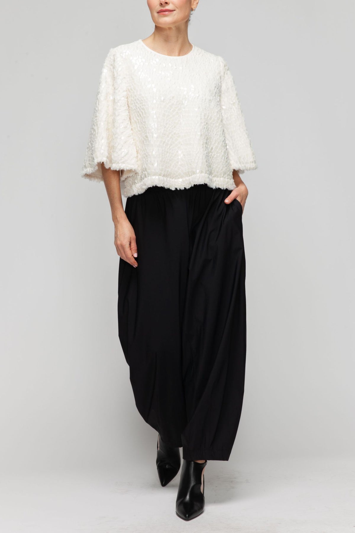 IC COLLECTION Top - 7138T - WHITE