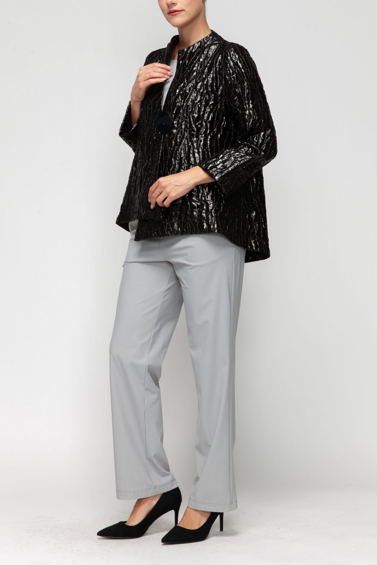 IC COLLECTION Jacket - 7141J - BLACK