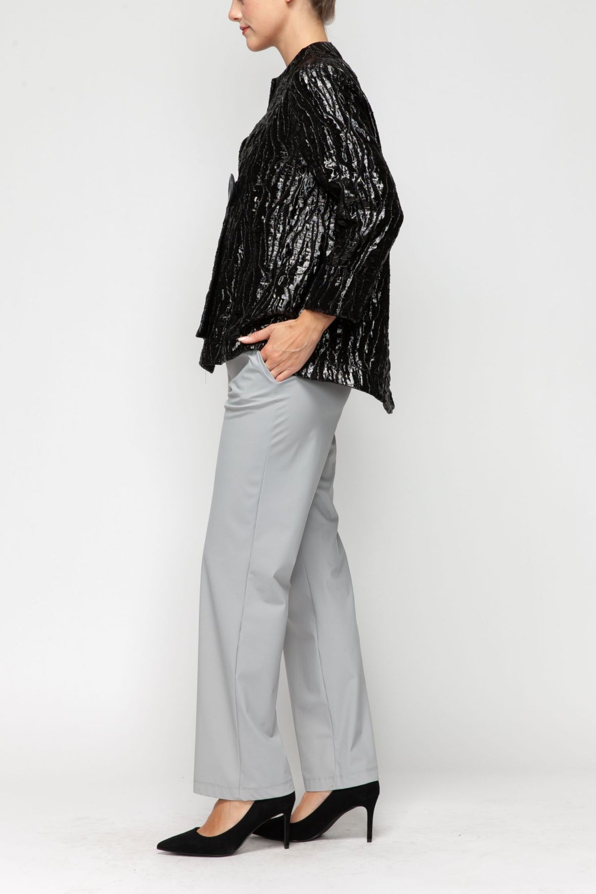 IC COLLECTION Jacket - 7141J - BLACK