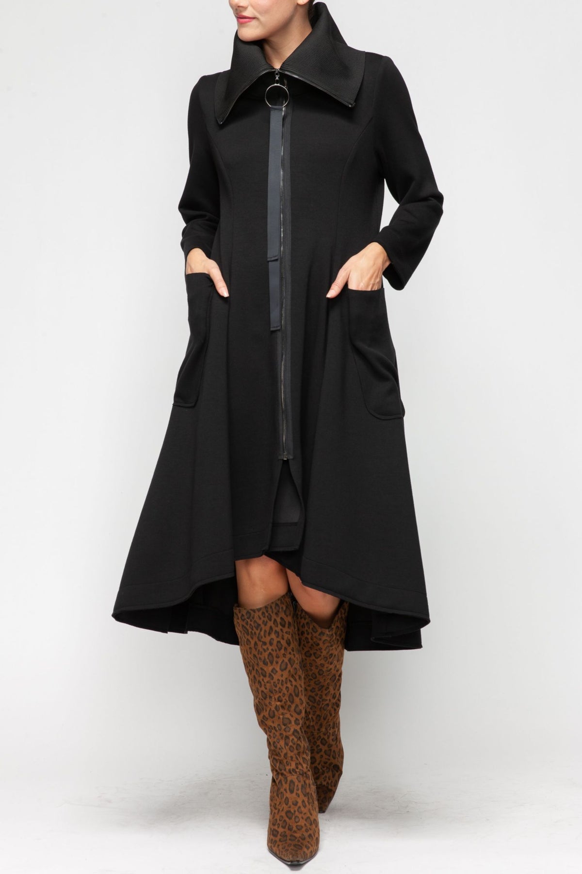 IC COLLECTION Jacket - 7142J - BLACK