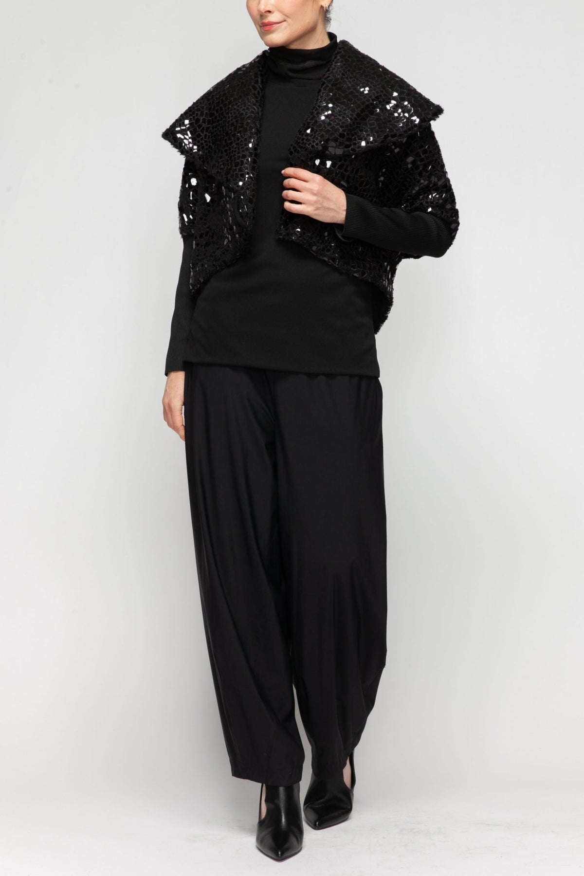 IC COLLECTION Jacket - 7145J - BLACK