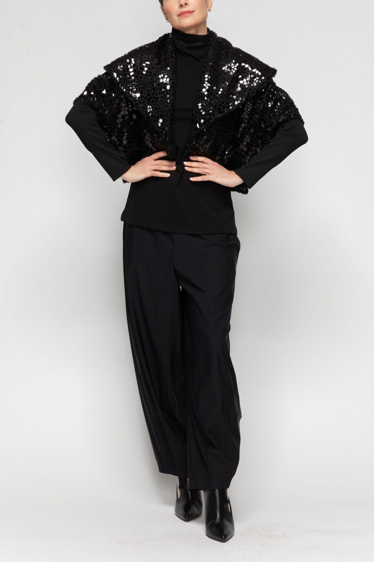 IC COLLECTION Jacket - 7145J - BLACK