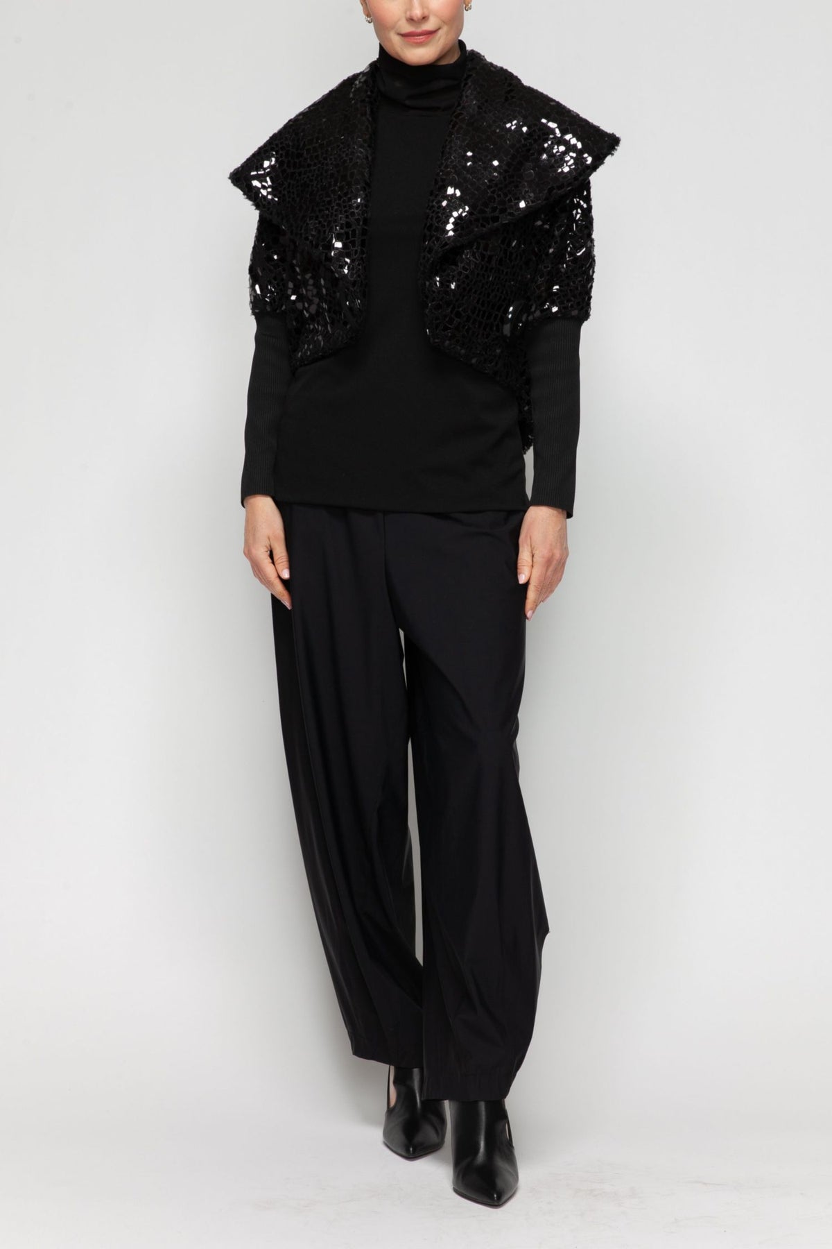 IC COLLECTION Jacket - 7145J - BLACK