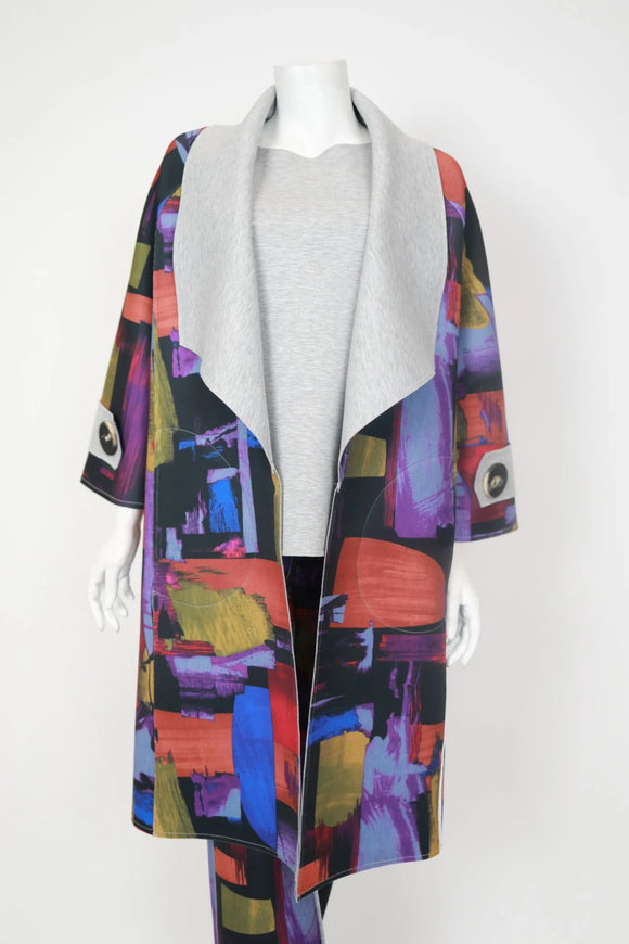 IC COLLECTION Jacket - 7154J - PLUM