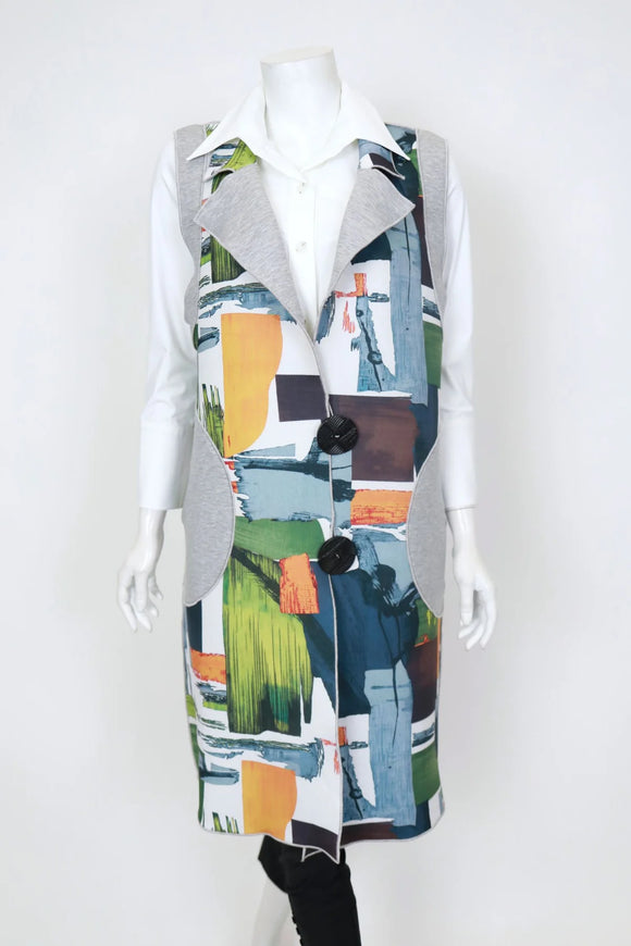 IC COLLECTION Vest - 7157V - OLIVE