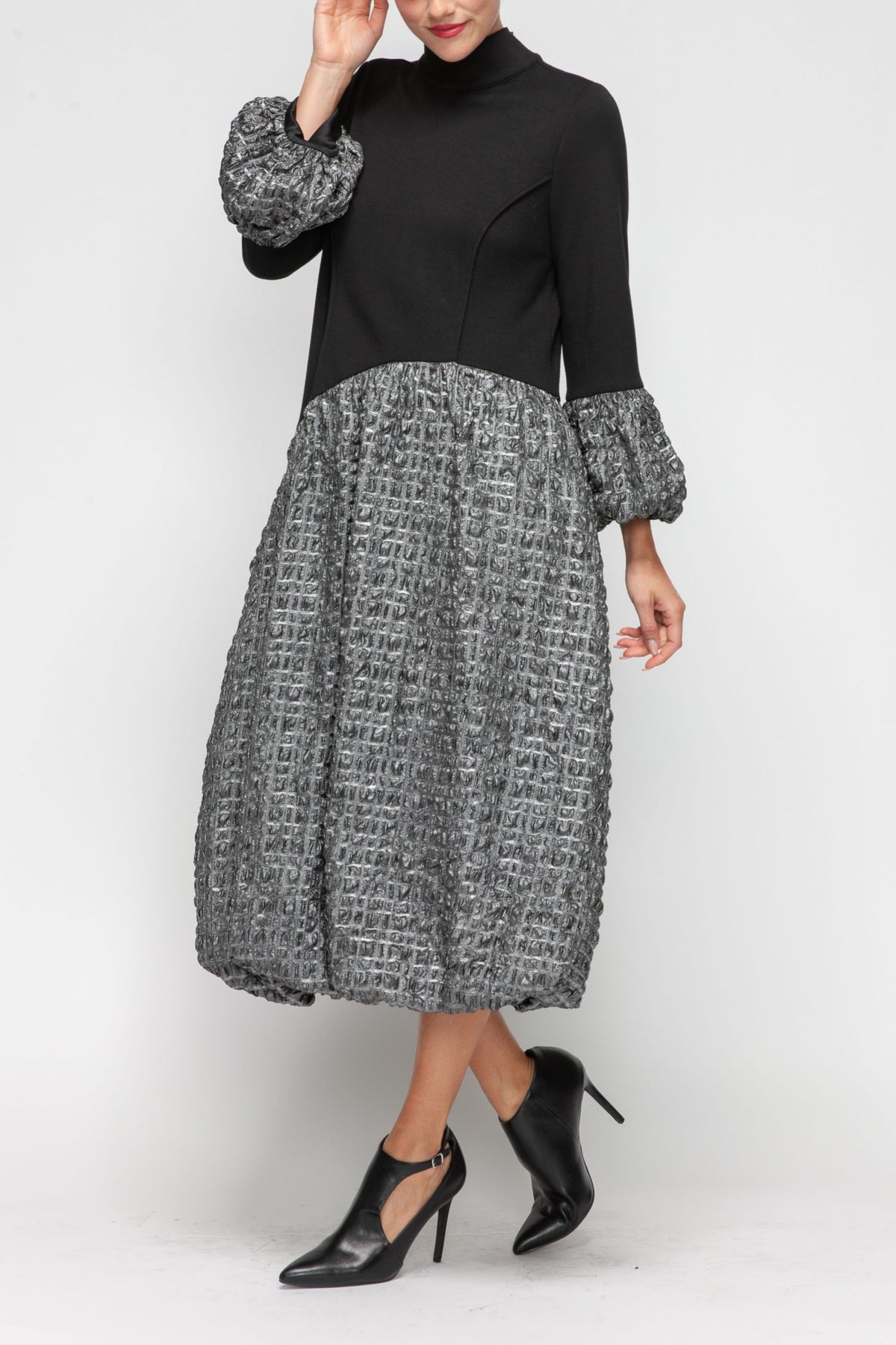 IC COLLECTION Dress - 7159D - SILVER