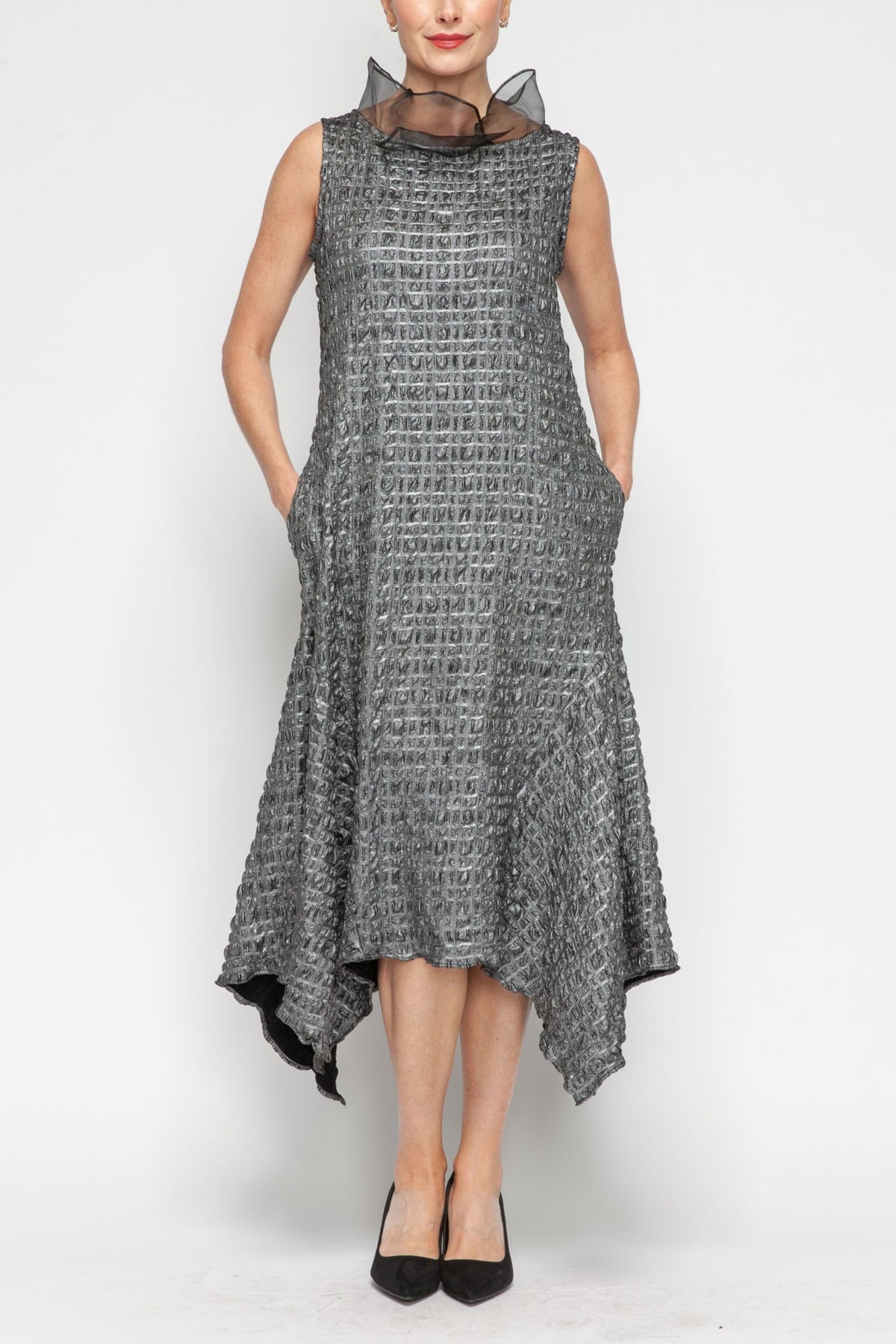 IC COLLECTION Dress - 7160D - SILVER