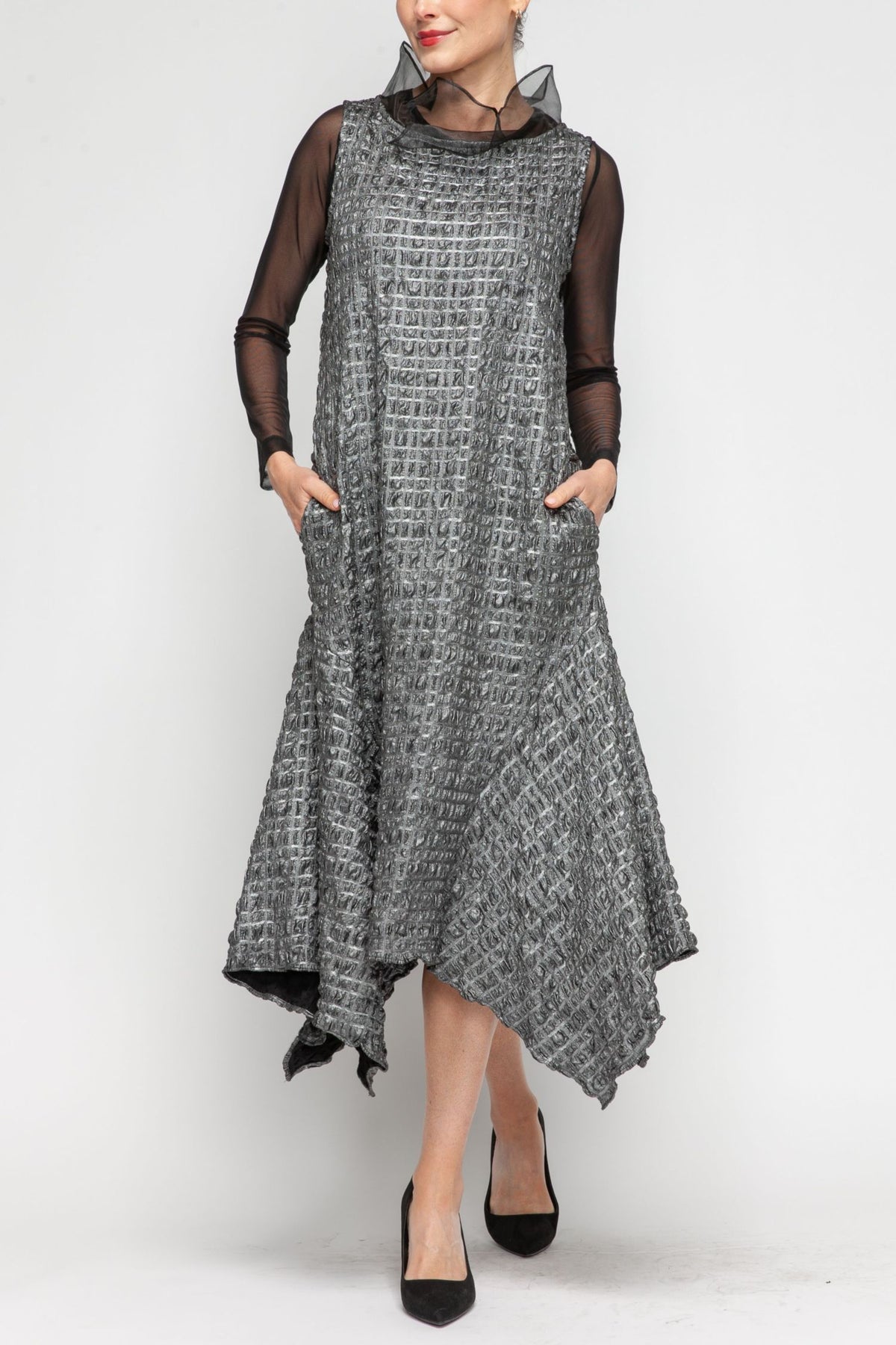 IC COLLECTION Dress - 7160D - SILVER