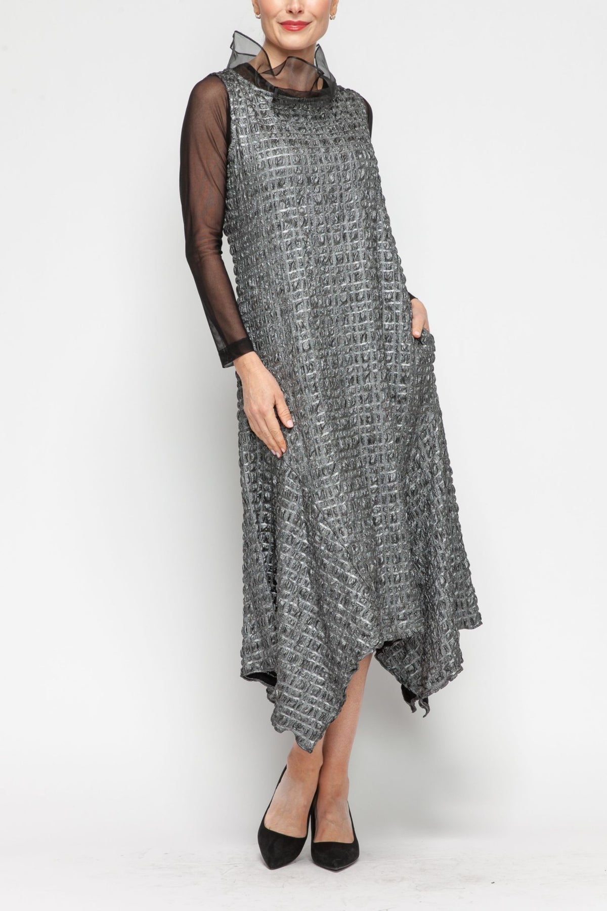 IC COLLECTION Dress - 7160D - SILVER
