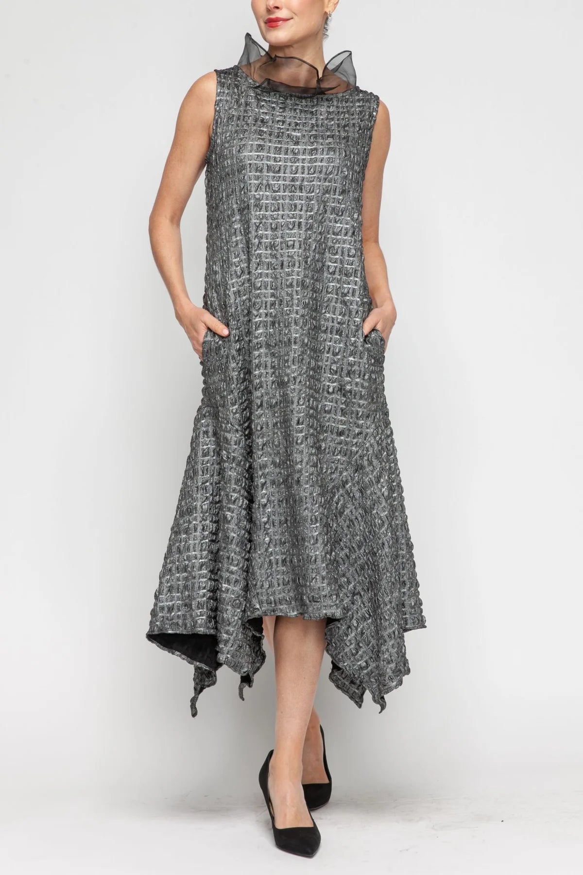 IC COLLECTION Dress - 7160D - SILVER