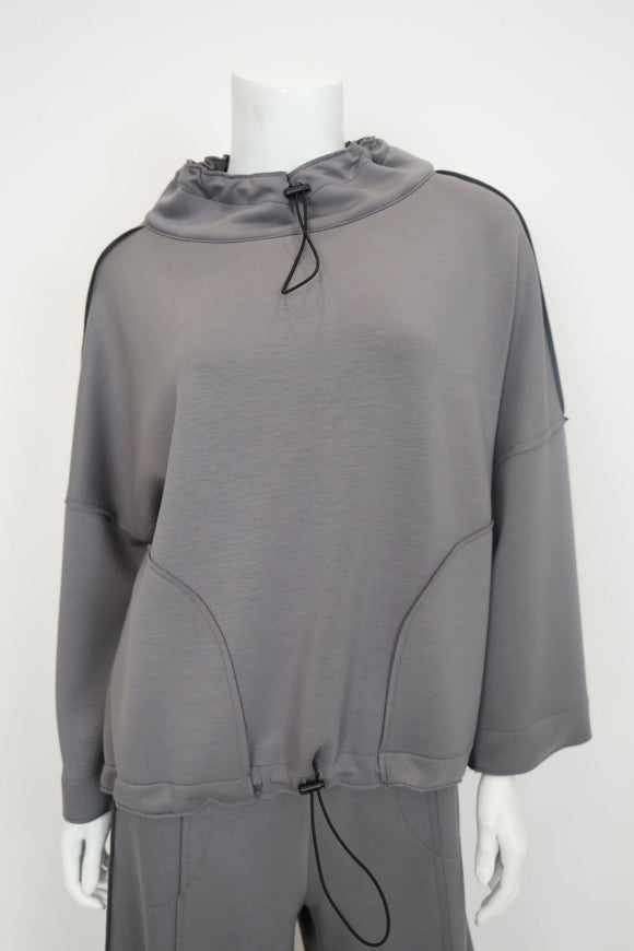 IC COLLECTION Top - 7169T - CHARCOAL