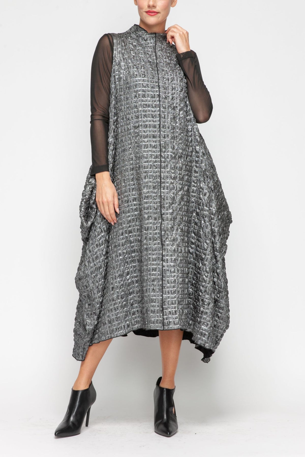 IC COLLECTION Dress - 7173D - SILVER