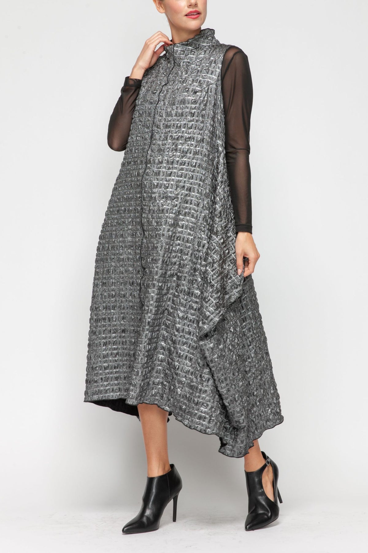 IC COLLECTION Dress - 7173D - SILVER