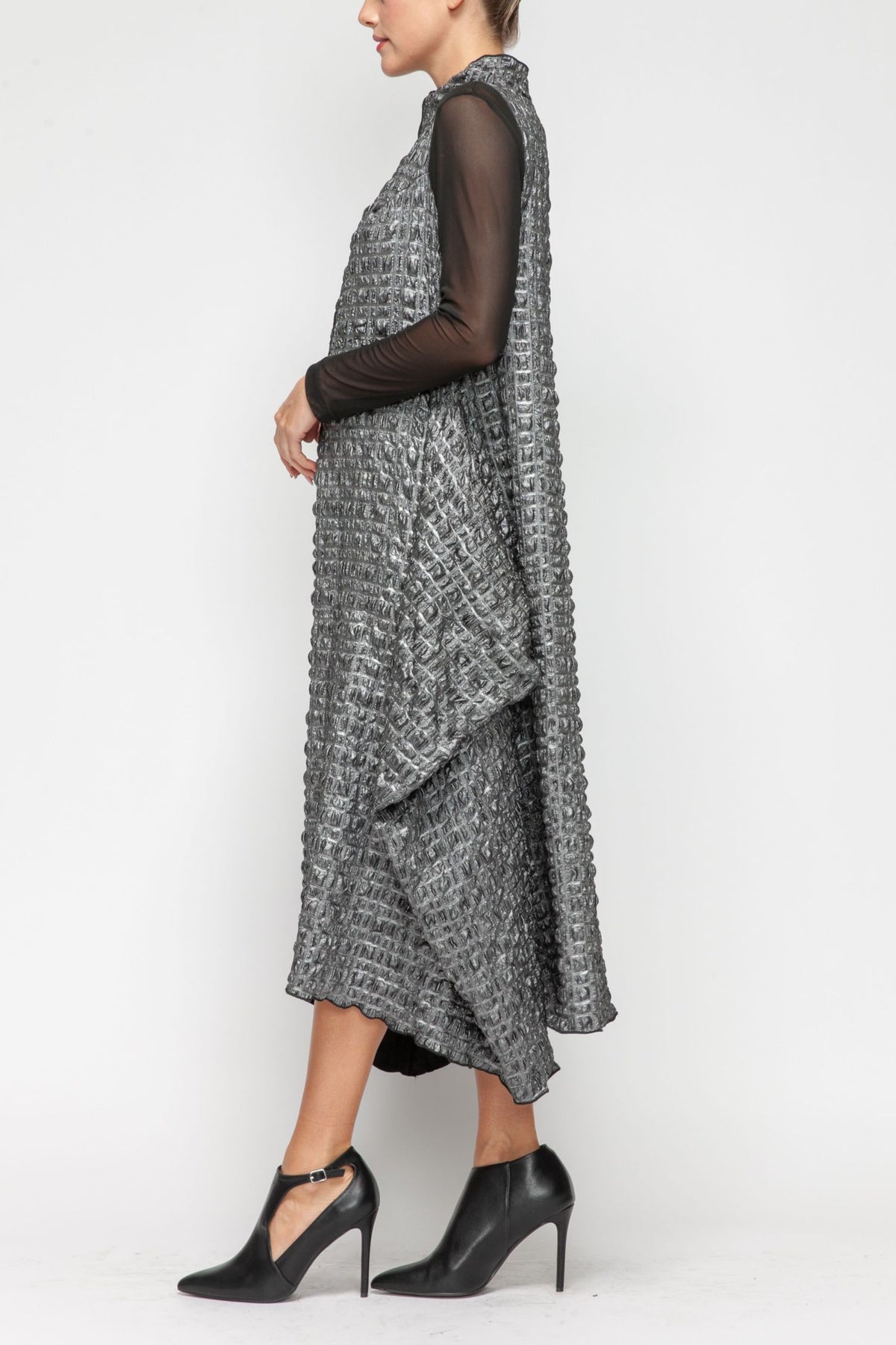 IC COLLECTION Dress - 7173D - SILVER