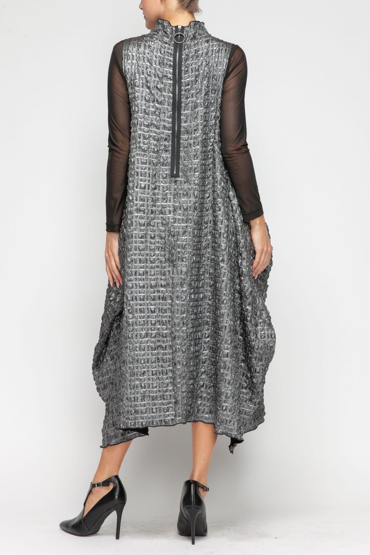 IC COLLECTION Dress - 7173D - SILVER
