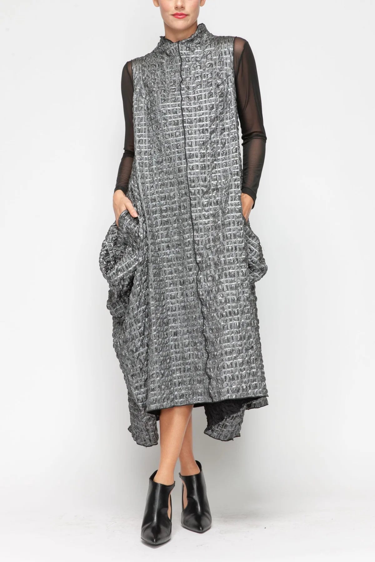 IC COLLECTION Dress - 7173D - SILVER