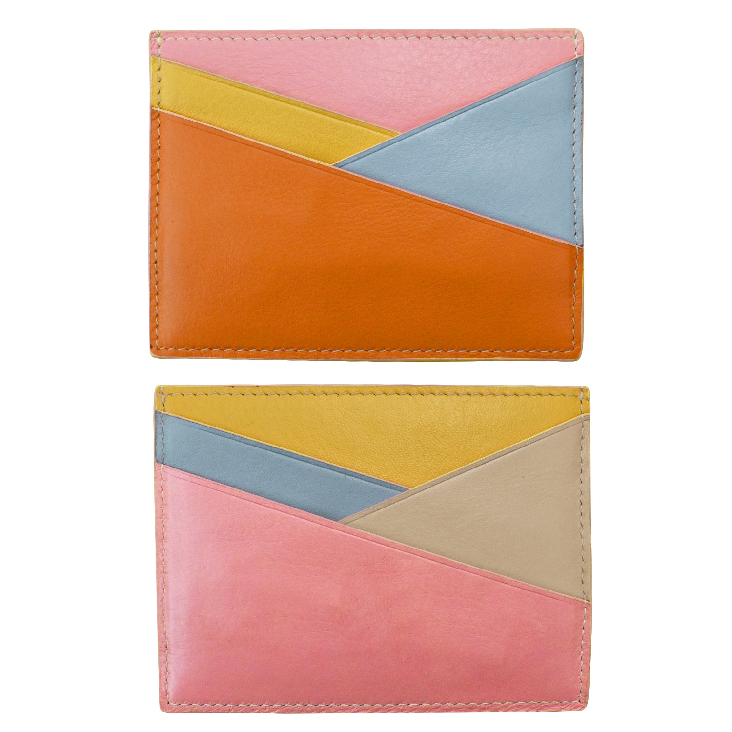 ili New York - ASYMMETRIC CARD CASE - 7173 - Pink Rainbow