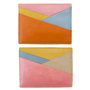 ili New York - ASYMMETRIC CARD CASE - 7173 - Pink Rainbow